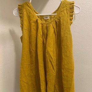 World Market sleeveless babydoll style blouse